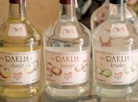 Rakija and in bottles of different taste