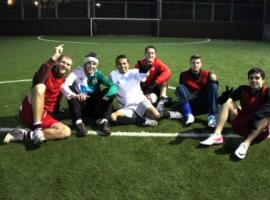 Stag group after the football match