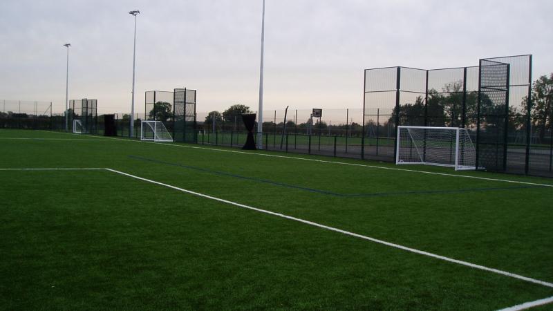 Outdoor football field for stag party match